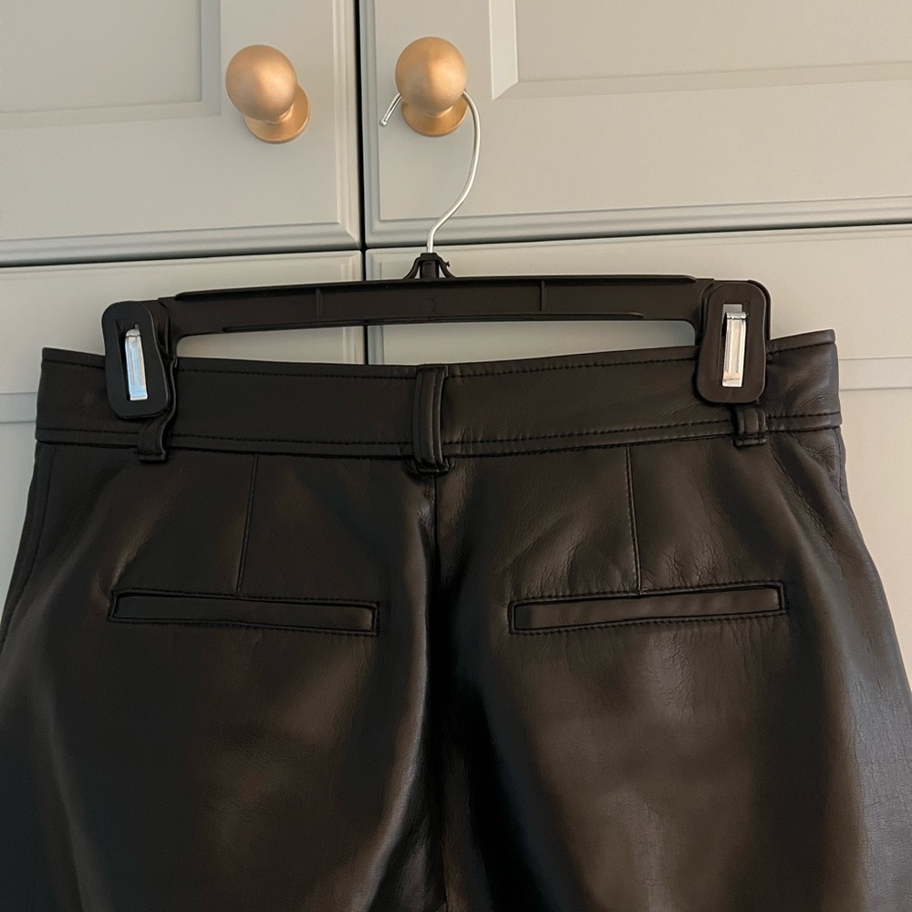 Aritzia Agency Vegan Leather Pant Black Size 4